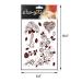 Adecco LLC 6 Sheets Flower Temporary Henna Tattoos - Fashion Flash Women Waterproof Red Ink Body Art Stickers - Buy Online on GoSupps.com