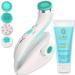 Lumineo per deep facial cleaning face brush with 4 brush attachments medical silicone USB-C IPX6 waterproof with a suitable cleaning gel for all skin types (turquoise) per turquoise (normal skin)