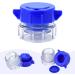 Pill Crusher and Grinder Set for Easy Medication Management - 2 Pcs Professional Pill Pulverizer for Elderly, Children, Pets - Blue - Buy Online on GoSupps.com