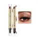 Cream Eyeshadow Stick Eye Brightener Stick Waterproof Glitter Highlighter Eye Liner Long Lasting Shimmer Eyeshadow Makeup Perfect Gifts For Women (03#Milk Tea Brown)