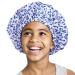 Red by Kiss Kids Shower Cap Reusable Waterproof Washable Hair Caps for Kids Shower Caps for Boys and Girls (Leopard)