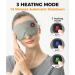 Aroma Season Heated Eye Mask Warm Compress for Eyes Cordless Heated Eye Masks Block light Rechargeable Washable Design Gift for Men Women(Grey) - Buy Online on GoSupps.com