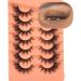 JYTDBCS False Eyelashes Wispy Lashes Natural Look Fake Eyelashes Cat Eye Lashes Faux Mink Fluffy Strip False Lashes Fox Eye Lashes - Buy Online on GoSupps.com