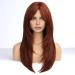 Buy Haircube 23-Inch Long Dark Auburn Synthetic Layered Wig for Women - Perfect for Daily Wear Parties & Cosplay - Buy Online on GoSupps.com