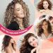 Jumbo Hair Rollers Set - 24 Pieces for Voluminous Long Thick Hair | 12 Large Rollers & Clips - Hot Pink - Buy Online on GoSupps.com