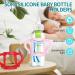 Dr. Brown Narrow Baby Bottle Handles - Easy Grip Bottle Holder for Baby Transition - BPA-Free Silicone - Pack of 4 - Buy Online on GoSupps.com