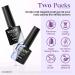 Mizhse Pearl Gel Nail Polish Set - White Pearl & Spiral Shimmer UV Nail Polish | Soak Off LED Lacquer - 2 Color Manicure - Buy Online on GoSupps.com