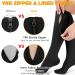Buy CASMON 15-20mmHg Knee High Compression Socks | Medical Support for Varicose Veins Swelling Pregnancy - X-Large Black (1 Pair - Buy Online on GoSupps.com