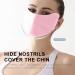 Sun Protection Masque - Breathable UV Protection Ice Silk Face Masque - Reusable Sun Shield Face for Women Sunscreen Masque for Fishing Hiking Cycling pink - Buy Online on GoSupps.com
