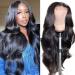 WENYU Lace Front Wigs Human Hair Body Wave 4x4 Lace Closure Wigs Human Hair Wigs for Black Women Human Hair Pre Plucked with Baby Hair Brazilian Body Wave 4x4 Lace Front Wigs Human Hair 9A Natural Black (16 Inch, Body Wave…