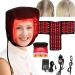 Bonnet De Croissance des Cheveux 215 LED 660 nm Et 850 nm R Glage 5 Vitesses + Synchronisation pour La Perte Cheveux/Favoriser Cheveux