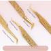 Lash Extension Tweezers for Volume Lash Extensions - Precision Thin Tips - Gold 45 Degree Tweezers - Buy Online on GoSupps.com
