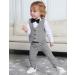 Gentleman Suit Set for Baby Boys | Grey Plaid | 1-4 Years | 18-24 Months - Buy Online on GoSupps.com