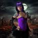 UILYNIU Purple Black Witch Wig Long Wig Curly Wig Women Double Wig Halloween Wig Witch Dress Up Halloween Costume Accessory Witch Costume Accessory Wig for Halloween Masquerade Party (Black-Purple) - Buy Online on GoSupps.com
