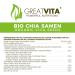 GreatVita Organic Chia Seeds 500g - Non-GMO Natural Superfood for Health & Wellness - International Shipping Available - Buy Online on GoSupps.com