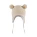 LANGZHEN Toddler Kids Infant Winter Hat Earflap Knit Warm Cap Fleece Lined Beanie for Baby Boys Girls 0-6 Months Classic -Khaki