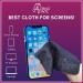 Suede Microfiber Cleaning Cloths for Glasses - 6-Pack Black | Scratch-Free Streak-Free All-Purpose Soft Cloth for iPhone iPad Laptops & TV Screens - Buy Online on GoSupps.com