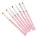 7pcs Nail Art Brush Set - Acrylic UV Gel Painting & Dotting Pens | Home Manicure Tools (Red) - International Shipping Available - Buy Online on GoSupps.com