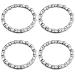 Lanturn Bicycle Headsets Ball Bearing 5/32 Inch x 16 Balls,4 Pcs Bike Ball Bearings Retainer for Bike Fork Headsets, Kids MTB Bicycle Replacement Repair Accessories
