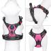 PHOEPET No Pull Dog Harness for Small Dogs - Reflective Adjustable Vest with Front Clip Handle & 2 Metal Rings - Easy On/Off Pink Small Size - Buy Online on GoSupps.com