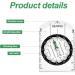 BBTO 9 Pieces Orienteering Compass Hiking Backpacking Camping Compass Map Reading Outdoor Waterproof Compass for Boy Scout Kids Women (Semiellipse Compass) - Buy Online on GoSupps.com