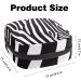 Aesthetic Women's Binding Bags - Zebra Pattern Large Menstrual Cup Pocket Multi-Colored Inserts & Zipper - Shop Internationally! - Buy Online on GoSupps.com
