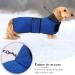 Warm Thermal Quilted Dachshund Coat - Blue - Size L - Winter Dog Apparel with Fleece Lining - Buy Online on GoSupps.com