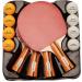 Table Tennis Paddles Set with 3-Star Balls - Premium 7 Ply Racquets for Indoor/Outdoor Play - Buy Online on GoSupps.com