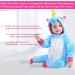 Doladola Baby Hooded Unicorn Romper | Toddler Jumpsuit 12-18 Months | Blue Winter Outfit - Buy Online on GoSupps.com
