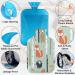 Fox and Bear 2L Hot Water Bottle with Fluffy Cover | Cute Cozy Relief for Kids & Adults - Buy Online on GoSupps.com