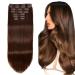 Metal Snap Clips for Hair Extensions - U-shape Wig Clips with Soft Rubber - Brown Hair Extension Clips for Easy DIY Styling - Buy Online on GoSupps.com