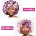 WEIPAO Silk Satin Bonnet - Reversible Double-Sided Sleep Cap for Curly Hair | Taro Purple + Pink - Buy Online on GoSupps.com