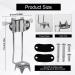 2pcs Ice Cane Tip Attachment Heavy Duty Metal Cane Tips for Snow Anti-Slip Crutch Ice Tips Spike Feet 5-Prong Replacement Cane Ice Grip Accessories for Walking Sticks Winter - Buy Online on GoSupps.com