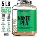 Naked Pea Protein Isolate - North American Farms - 5lb Bulk Plant Based Chocolate Protein - Vegetarian & Vegan - Non-GMO, Gluten/Lactose/Soy Free - Buy Online on GoSupps.com