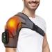 Cordless Shoulder Heating Pad  Heated Shoulder Wrap  Shoulder Brace with 3 Heating and Vibration Modes  Shoulder Supports for Relaxation Large