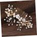 Didiseaon Tiara Pearl Hair Comb Crystal Headpiece Bridal Headwear Rhinestone Comb Flower Hair Jewelry Bride Flowers Hair Accessories - Buy Online on GoSupps.com