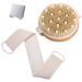 Dry Body Brush Exfoliating Back Scrubber Brushing Body Brush for Cellulite and Blood Flow Lengthened Natural Loofah Exfoliating Body Scrubber for Shower