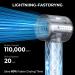 Hair Dryer Brush Hot Air Styler Set - 7 in 1 Ionic Hairdryer with Diffuser, Straighteners, Blow Dryer, Curler - Black - Buy Online on GoSupps.com