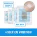 Bordered Waterproof Transparent Dressing Bandage - 39Ct Non-Woven Fabric Adhesive Pads for First Aid & Wound Care (2.7x2.3) - International Shipping Available - Buy Online on GoSupps.com