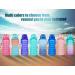 Fidus 64oz Motivational Water Bottle with Time Marker & Straw - BPA Free Half Gallon Water Jug for Fitness & Sports - Green/Purple Gradient - Buy Online on GoSupps.com