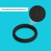 Levani 50s Hair Tie Set | High-Quality Cotton Rubber Bands for Men & Women | 50 Pieces Black 4 cm | Durable & Stylish Hair Accessories - Buy Online on GoSupps.com