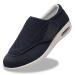 EDCYF Diabetic Shoes for Men Wide Width Shoes with Adjust Closure Orthopedic Shoes for Elderly Diabetic Pain Relief Swollen Feet 9 Wide Blue
