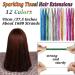 12 Colors Hair Lametta - 1800 Strands Glitter Hair Extensions for Women & Girls - 100cm Tinsel Highlights - Buy Online on GoSupps.com
