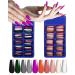 200PCS Acrylic Press on Nails Long Coffin, Glue on Nails for Women, Glossy Fake Nails Kit, Stick on Nails, Professional Nail Art Salon Manicure Set with Nail File, Mix-Colors Nail Tips 9 Mixed Colors SOD7