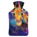 Hot Water Bottle With Lid Giraffe Rubber Hot Water Bag For Pain Relief Cramps Foot Warmer Hot And Cold Therapy