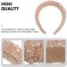 Lurrose 1pc Rhinestone Headband for Women Crystal Beaded Headbands Padded Rhinestone Headband for Women Girls (Coffee) - Buy Online on GoSupps.com