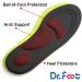 Dr. Foot Arch Support Insoles for Plantar Fasciitis & Heel Pain - Diabetic Anti-Sweat Foam Insoles for Shock Absorption - Size L | 712 US Men's Black - Buy Online on GoSupps.com