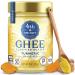 4th & Heart Turmeric Grass-Fed Ghee Butter, 9 Ounce, Keto, Pasture Raised, Lactose Free, Certified Paleo