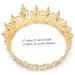 COCIDE Crystal Queen Crown for Women - Elegant Gold Tiara for Wedding, Prom, Birthday Party - Rhinestone Hair Accessory for Bride, Bridesmaid - Buy Online on GoSupps.com