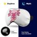 Buy Pink Axolotl Ice Cream Sleep Mask | Soft Light-Blocking Eye Cover for Women - Adjustable Strap Cartoon Blindfold - Buy Online on GoSupps.com
